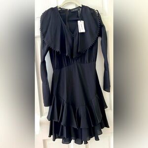 Yigal Azrouël Black Midi Dress (new) - size 2